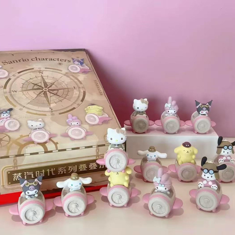 正版Hello kitty泰迪睡衣系列系列毛绒盲盒潮玩手办可爱公仔批发|undefined