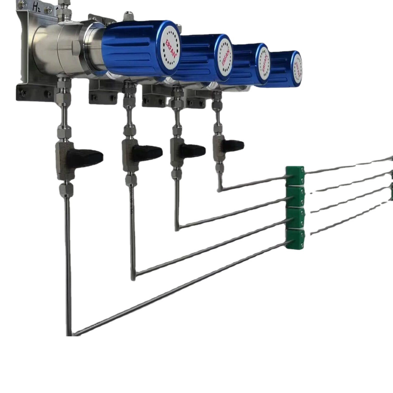Лабораторная газовая цепь трубопровода газовая система Sub-вытяжка прямо через многоканальный газовый контур системы установки компоновки
