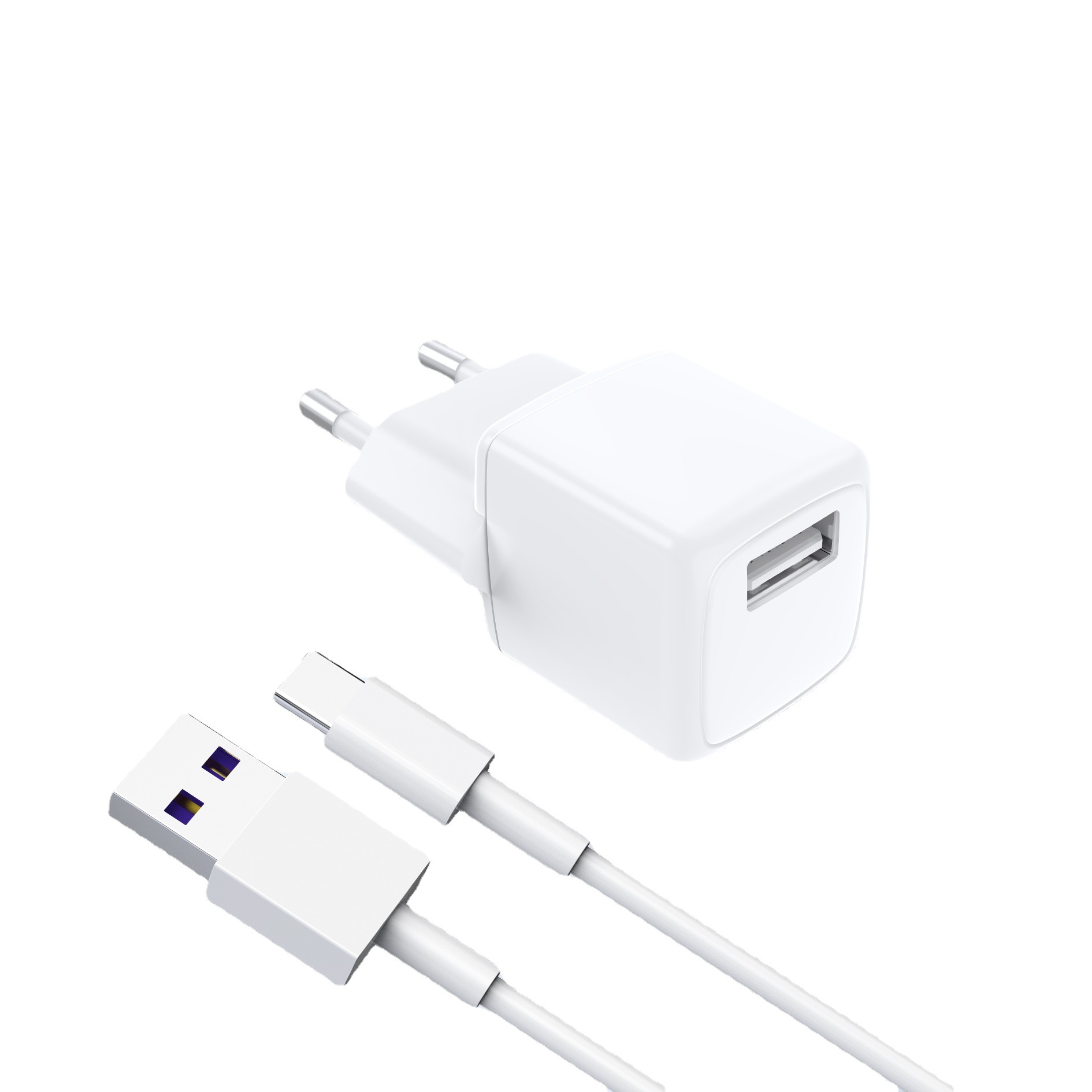 QIHANG欧规迷你款5v2a充电器 USB充电头5v2400mA旅行手机充电器