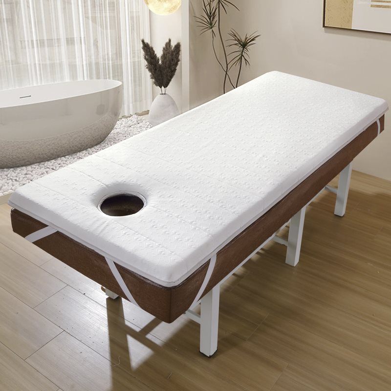 美容床垫加厚带洞乳胶软硬适中推拿按摩理疗垫可折叠海绵防滑垫褥
