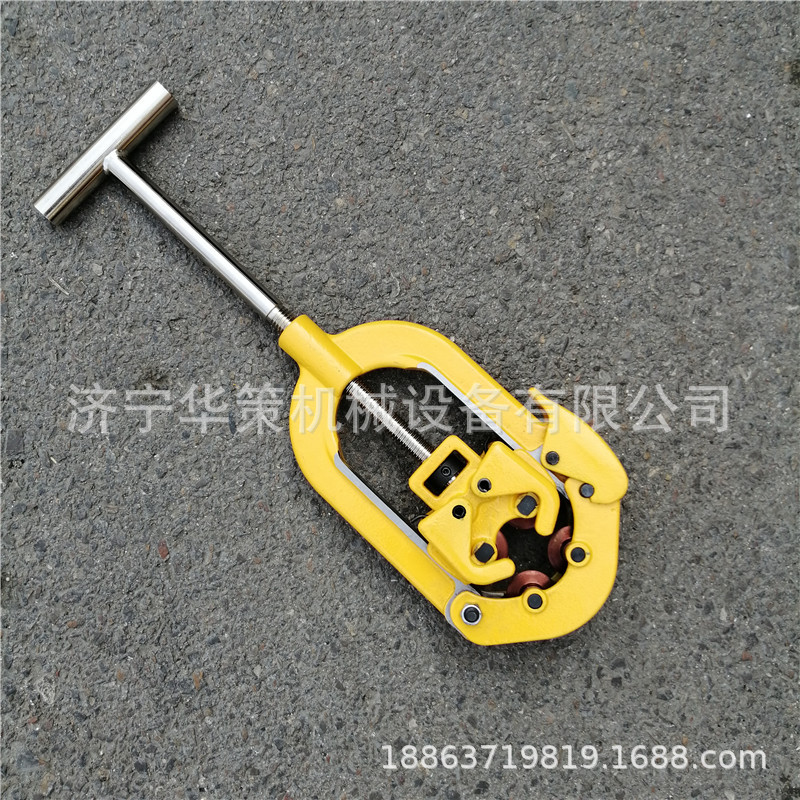 4寸铰接式切刀 手持式管道切割机 114mm手动切管机厂家