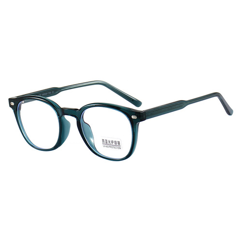K9115 new rivet flat frame fashion tr90 internet celebrity anti-blue light glasses for myopia can be equipped with a small frame