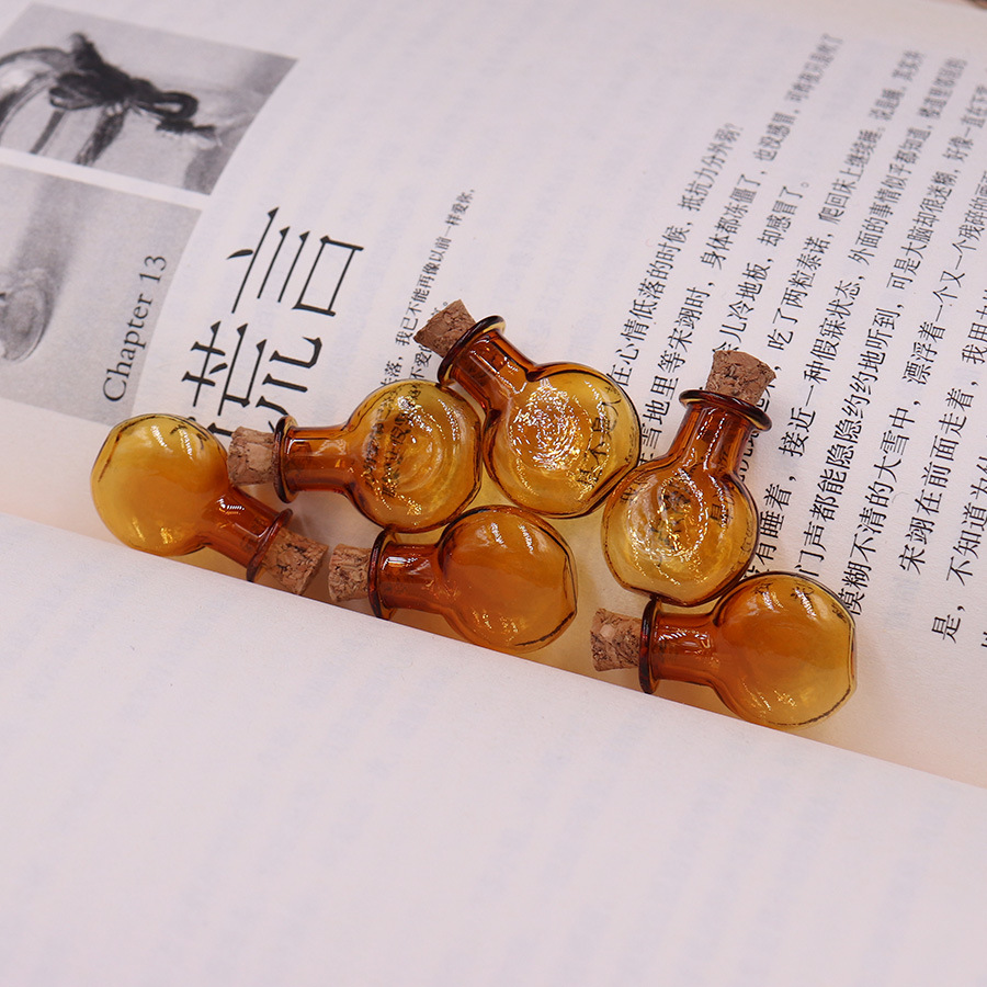 5g Weight Ornaments Jewelry Making Type 2.5-3CM Jewelry Making Size Drift bottle Classification 1 Piece Quantity Wooden plug, Glass Material Geometric Pattern Simple Style Style 1 Piece 2.5-3CM Wooden Plug Glass Geometric Drift Bottle 21