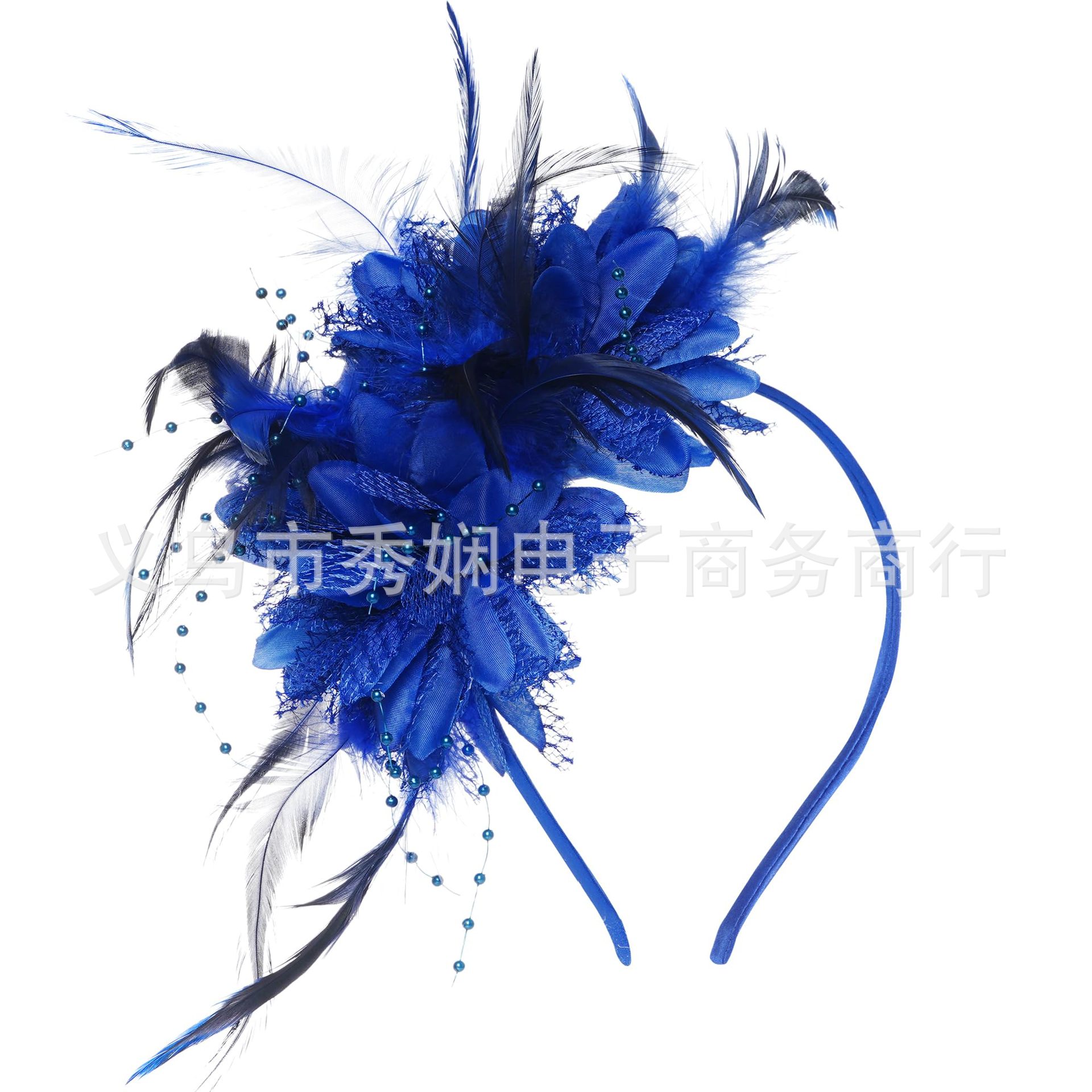 Feather Head Flower Artificial Flower Headband Christmas Halloween Day Party Party Performance Dance Square Stage Headdress