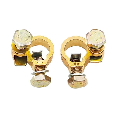 New Model Battery Pure Copper Thickened Clamps, Multifunctional Battery Terminal Clamps, Universal Anti-Leakage Connectors (Car on the line of fire) - 1-pair-of-double-top-wire-pure-copper-battery-pile-heads