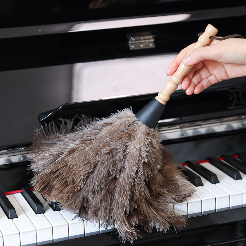 Factory Wholesale Ostrich Feather Duster, Household Feather Duster, Dust Removal Duster, Good for Cleaning Dust, Car Dust Duster, Anhui