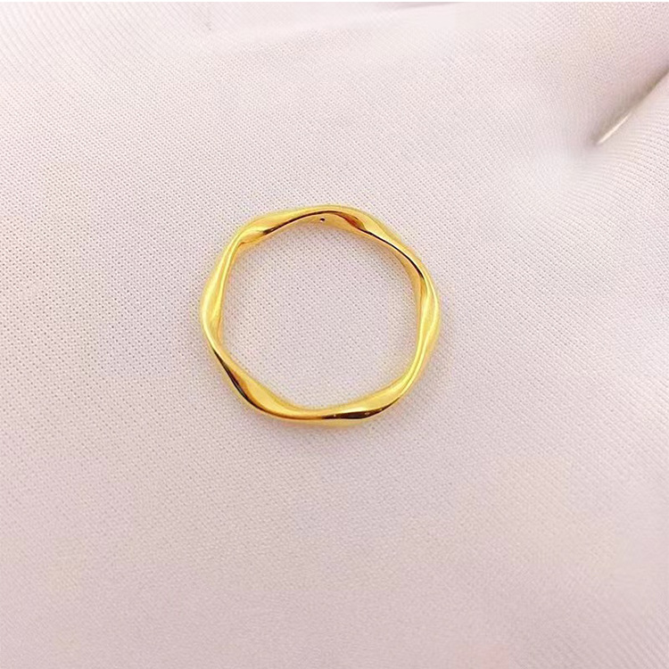 Two-Tone Stackable Delicate Rings, Edgy Mixed Metal Layering Set, Minimalist Thin Gold Silver Bands, Engraved Initial Star Symbols, 3-5Pcs Stack, Mode_voghion.com