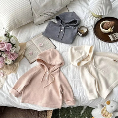 童星圓女童衛衣秋冬韓版2023新款兒童冬裝連帽上衣女寶寶冬季衣服