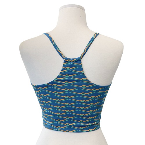 短款裸感含胸垫瑜伽服背心女 健身美背上衣抗震瑜伽内衣 中强度