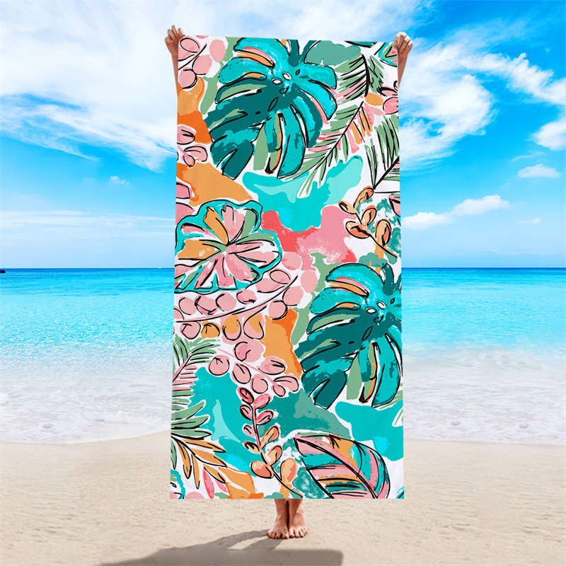 Comercio exterior Amazon toalla de playa de impresión digital europea y americana toalla de secado rápido toalla de felpa de microfibra toalla de baño de piscina