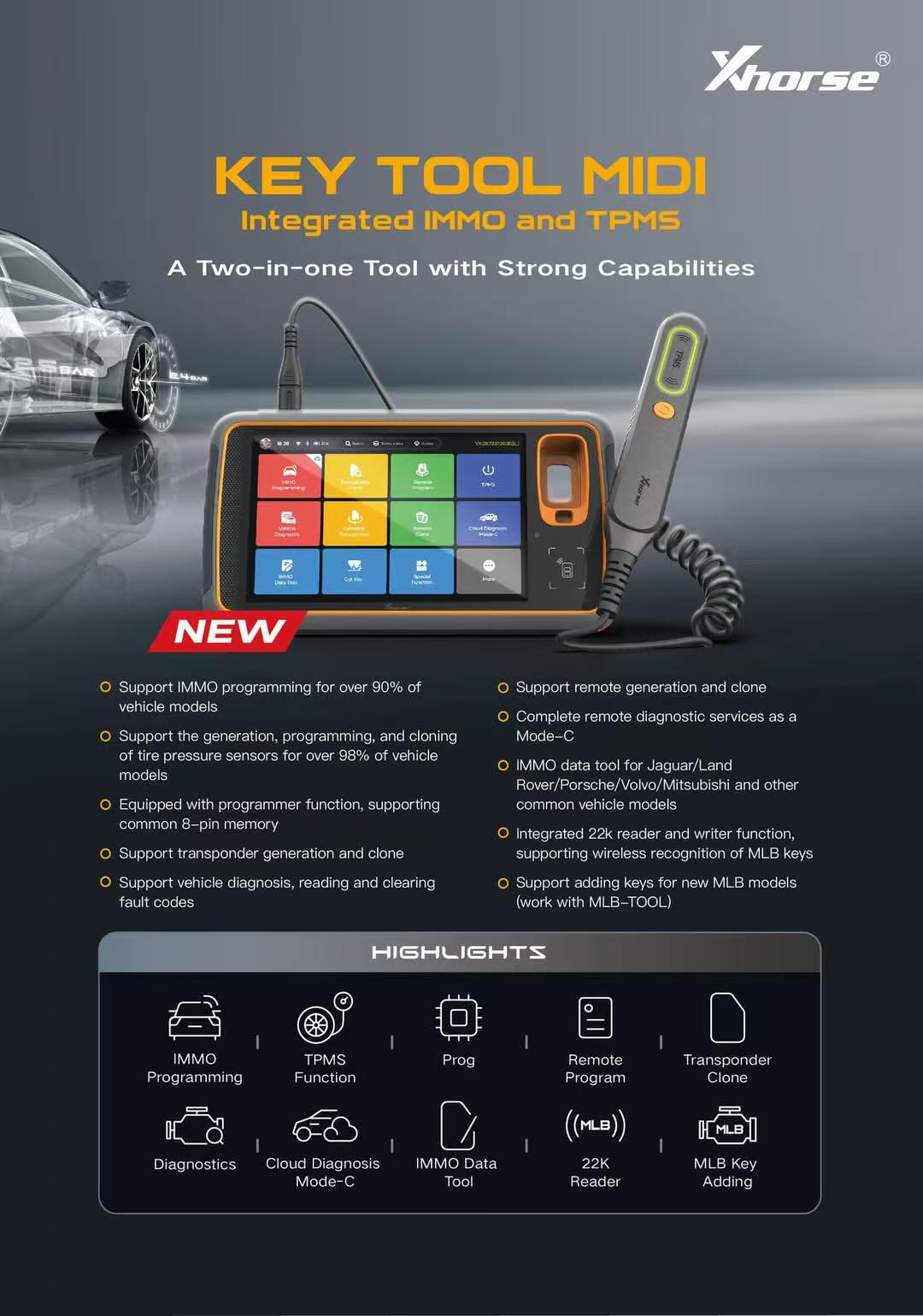 Xhorse VVDI Key Tool MIDI Basic Version (Overseas)