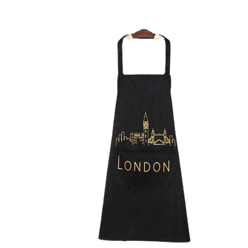 Home kitchen apron waterproof and oil-proof simple work clothes gift apron cooking apron for men and women custom printed LOGO
