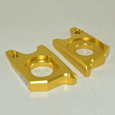Motorcycle Chain Adjuster – Motorcycle frame - gold