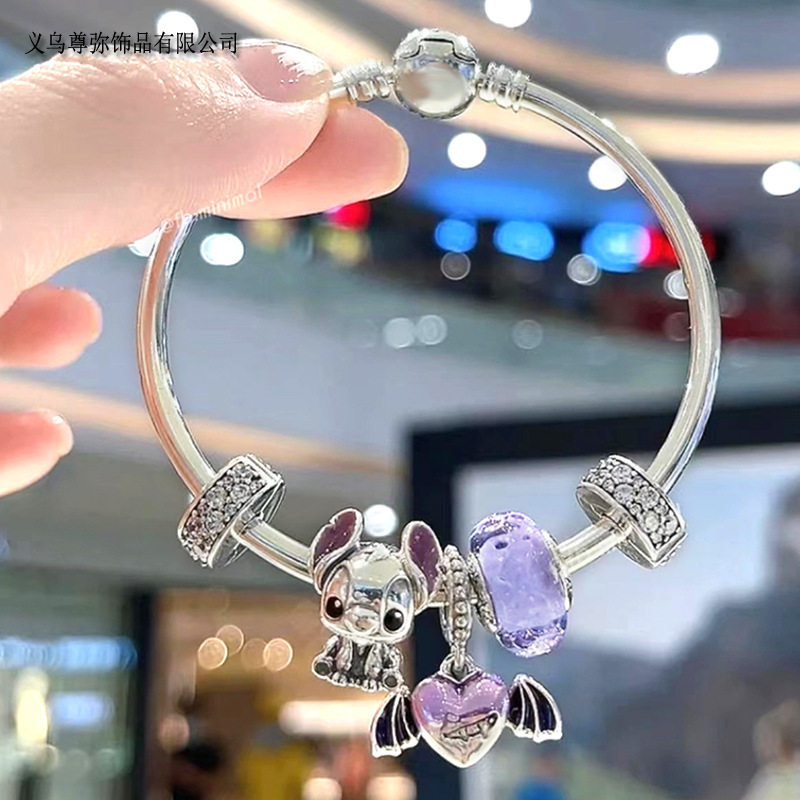 Cartoon series stillson DIY wings pendant bracelet suitable for men and women children holiday birthday gift jewelry