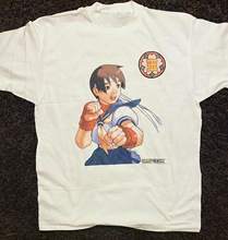 WHO CARE复古大百科 街霸春日野樱高街学院风设计感百搭短袖T恤