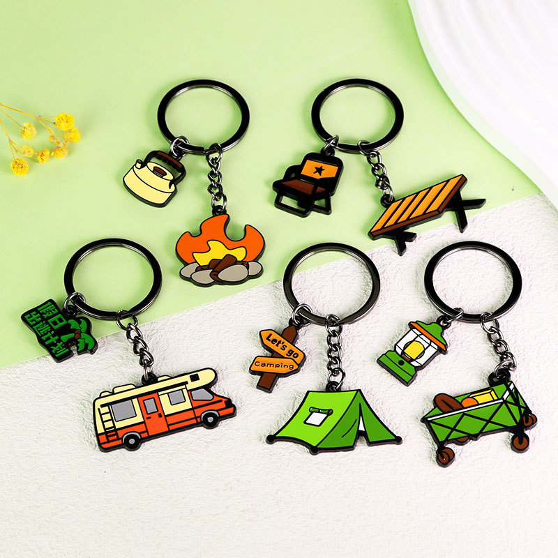 Camping Equipment Metal Small Pendant Tent Rv Outdoor Equipment Keychain Pendant Customized Camping Style Gift Camping Equipment Metal Small Pendant Tent Rv Outdoor Equipment Keychain Pendant Customized Camping Style Gift