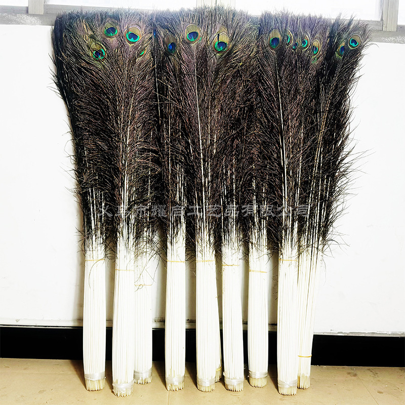 in stock supply 110-120cm peacock feather vase fashion decoration wedding feather DIY accessories