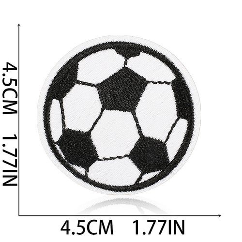Xiao Tian 2024 Classic Football Patch for Computer Embroidery Fabric Patch Cartoon Football Embroidery Clothing Decorative Embroidery