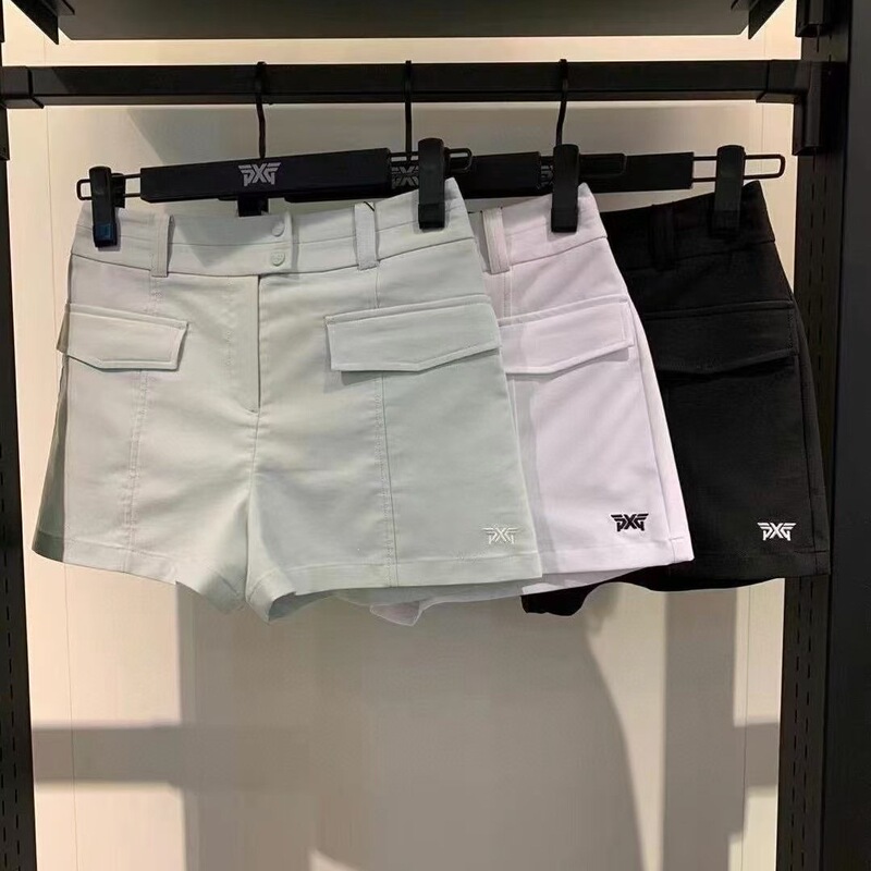 25 New Spring and Summer Golf Shorts for Women, Slim-Fit, Waist-Cinching, Stretchy, Quick-Drying, Casual and Versatile Shorts
