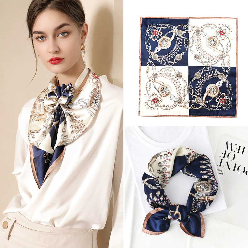 Trend handkerchief, diamond scarf, silk neckerchief, 2023, trend of season, wholesale
