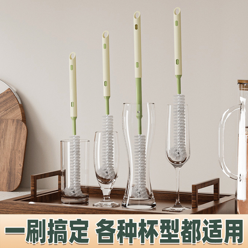 Retractable Universal Cup Brush, Bottle Brush, Water Cup Cleaning Brush, Long-Handled Straw Cup Lid Cleaning Brush, Straw Brush