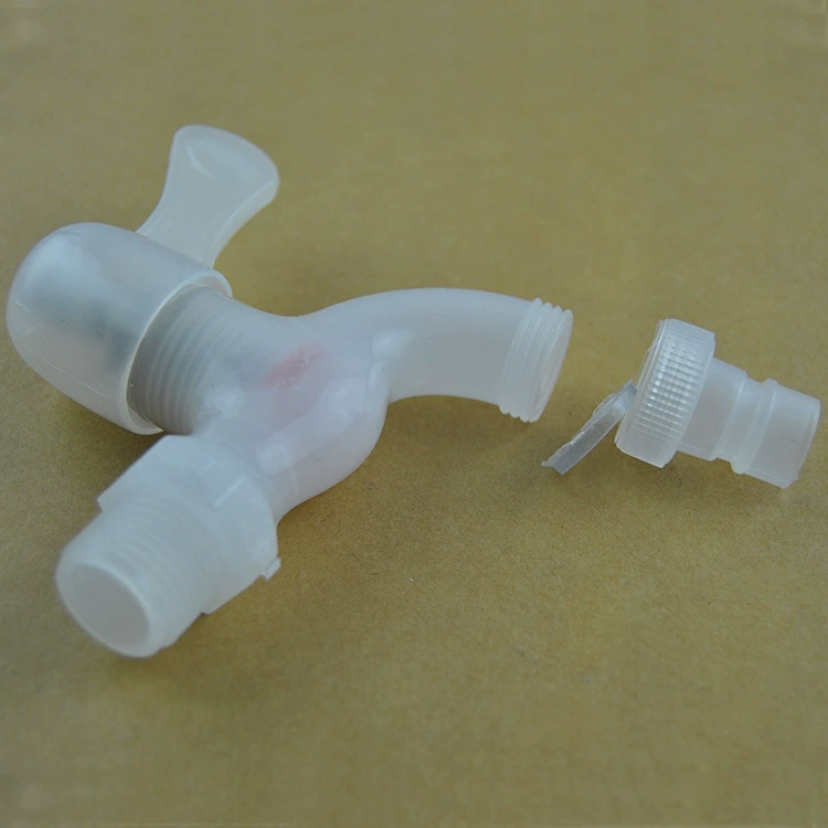 Белый пластиковый кран Стиральная машина Швабра бассейн один холодный Быстрый открытый пластиковые ПВХ сопла производителей оптом