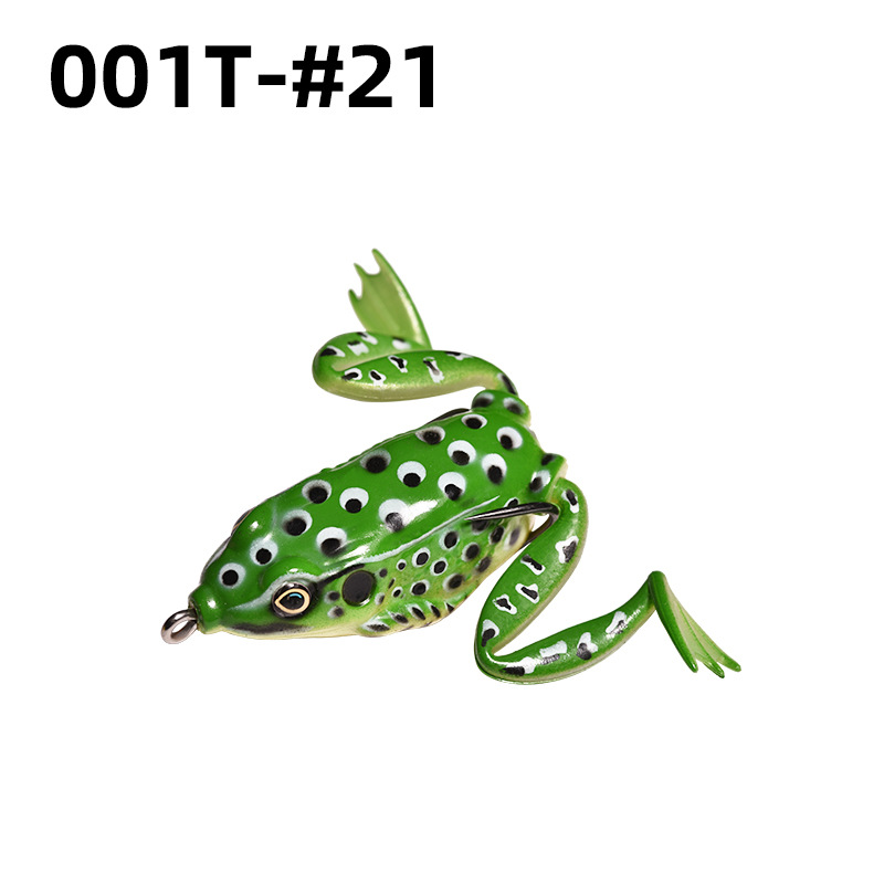 Lei Rana biónica Luya cebo suave Lei Rana cebo de imitación al por mayor tiro largo cebo negro Luya Lei Qiang Rana cebo falso lote