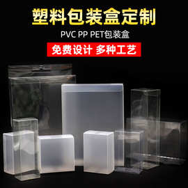 化妆品PVC包装盒pet透明斜纹折盒磨砂茶叶盒食品塑料包装盒可定制