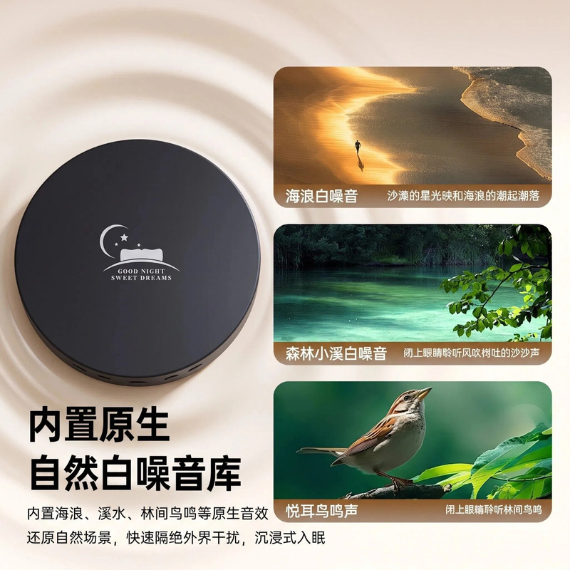 Bluetooth Sleep Speaker White Noise Ultra-Thin Bone Conduction Sleep Speaker Under-Pillow Timer Mini Speaker Bluetooth Sleep Speaker White Noise Ultra-Thin Bone Conduction Sleep Speaker Under-Pillow Timer Mini Speaker