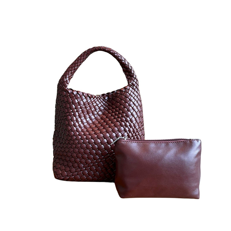 Fashionable woven retro one-shoulder bag, small small bag