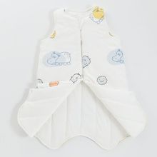 婴儿睡袋春秋薄款无袖背心式护肚睡袋宝宝分腿儿童防踢被四季通用