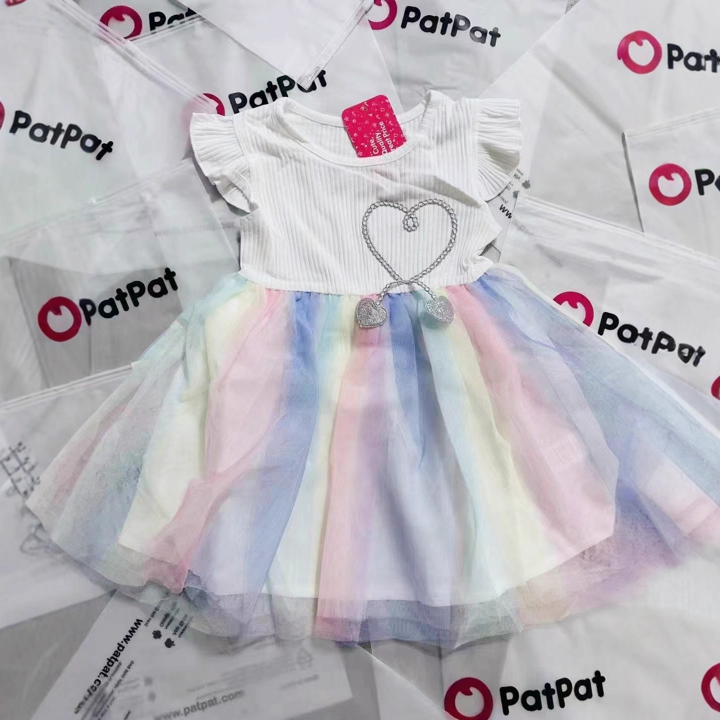Conjunto de Vestido Casual para Niña de Algodón para Verano y Otoño image 3