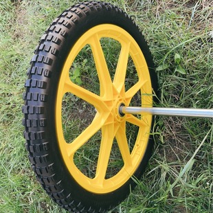 20inch Solid Wheel Shaft Flat Tube Force Wheel Tiger Cart Tire Trolley Wheel