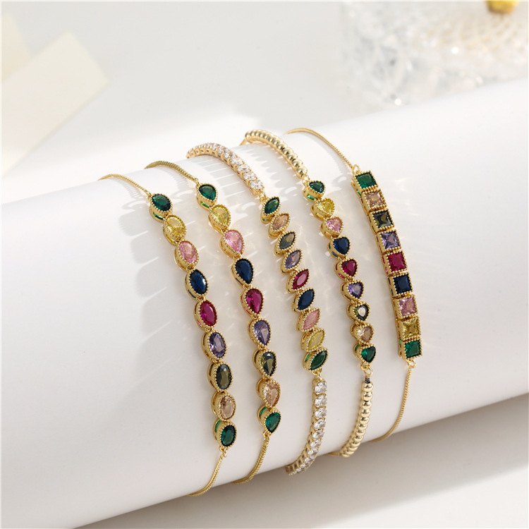 fashionable small bracelet with zircon