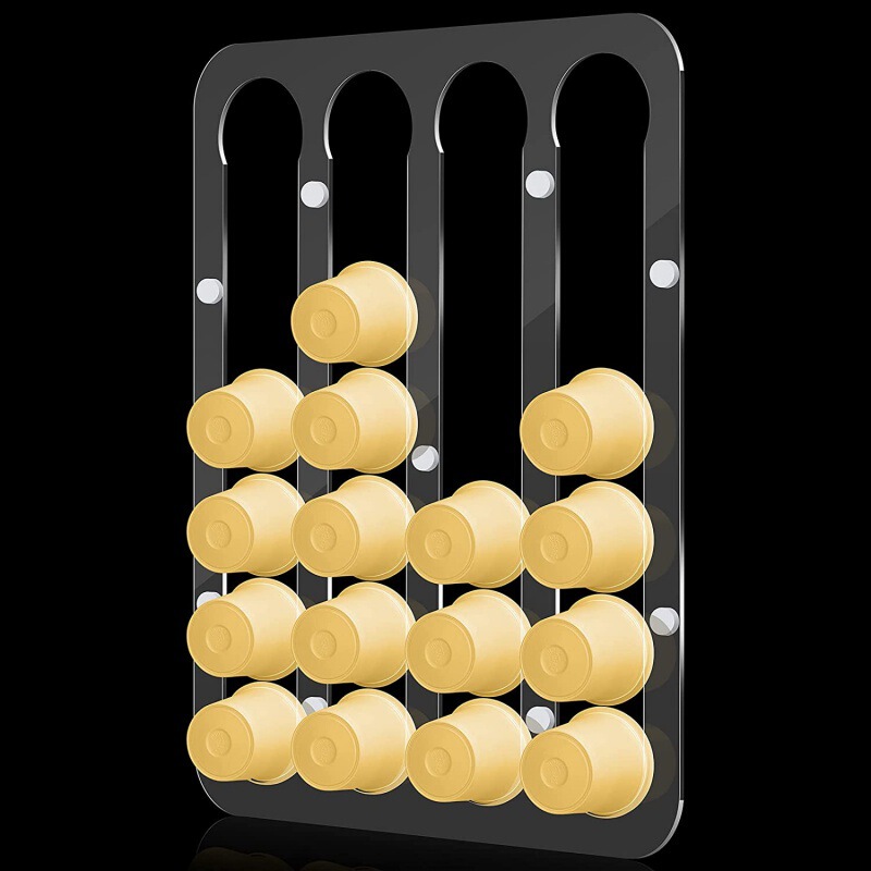 Coffee bean bracket space saving K cup holder simple European style acrylic coffee bean bracket
