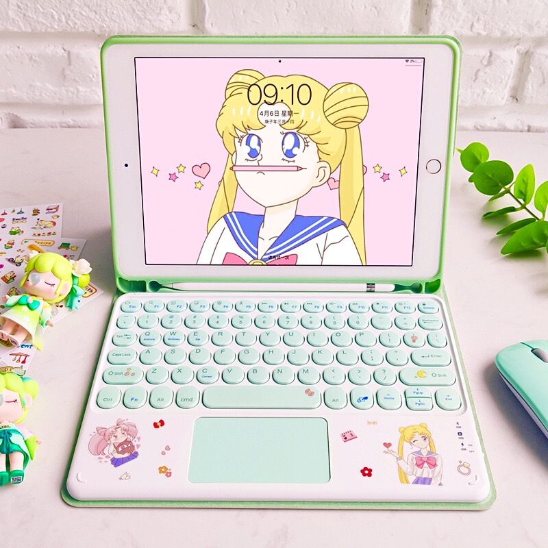 For New ipad 11 2021 protective case 10.9 with Pen slot leather case mouse air4 touch Bluetooth keyboard