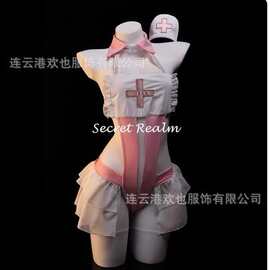 纯欲护士立领甜心护士装情趣内衣透视网纱露臀制服免脱套装0582