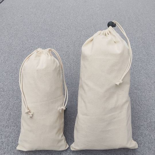 Manufacturer's Ready-Made Cotton Drawstring Pockets, Customized Pure Cotton Storage Bags, Drawstring Dust-Proof Packaging Canvas Bags Wholesale