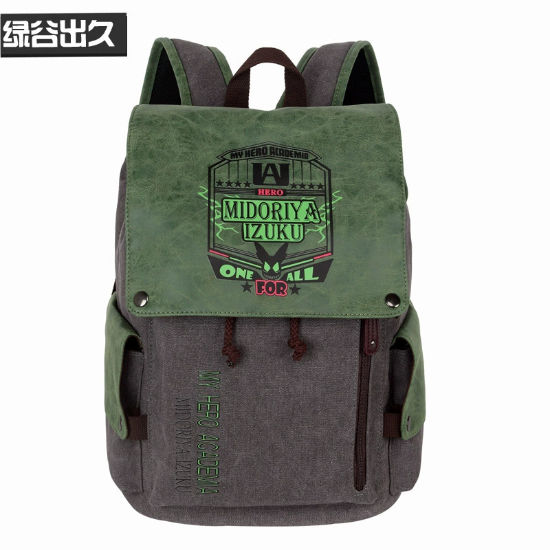 Кулон рюкзак Anime Backback Tokyo Fairy Tail One Piece Green Valley Canvas Bag