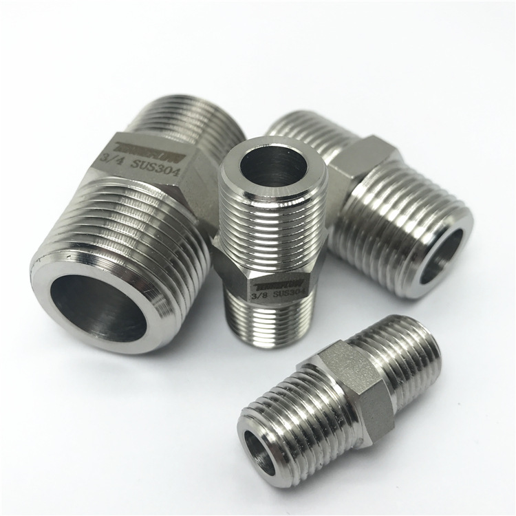 TENHEFLOW 卡套外螺纹直通接头气动元件精加工CM2006 NPT 3/4