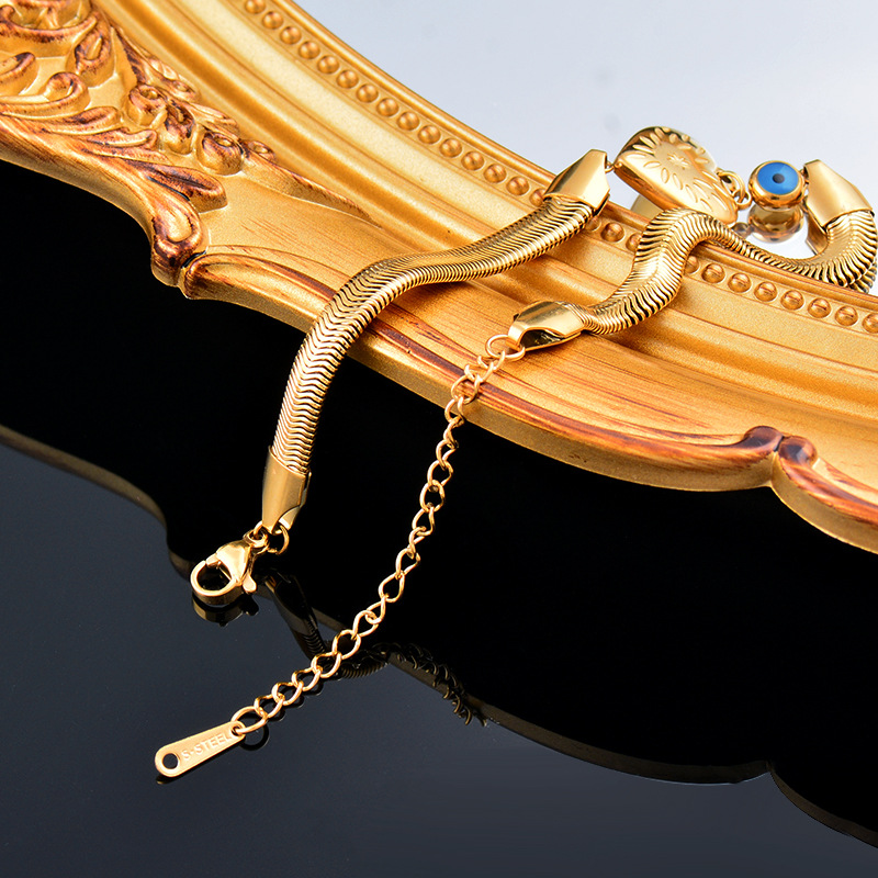 Fashion Heart Shape Stainless Steel Plating Bracelets 1 Piece