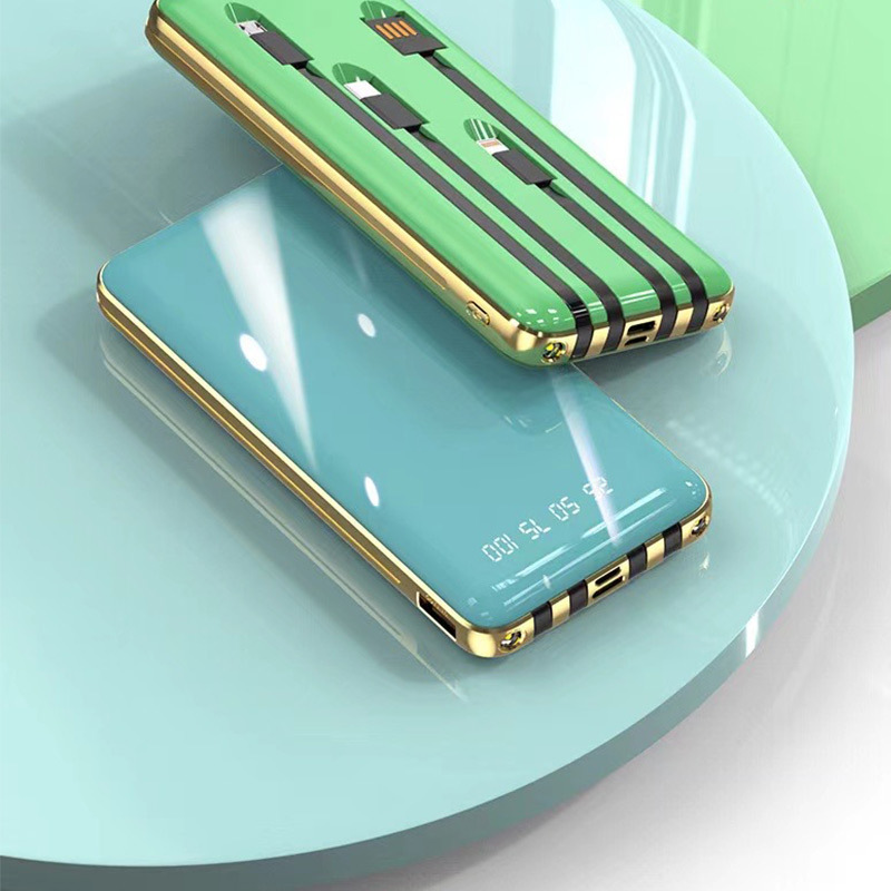 20000 mAh gran capacidad teléfono móvil cargador portátil fuente de alimentación portátil pantalla de espejo de salida porosa pantalla inteligente