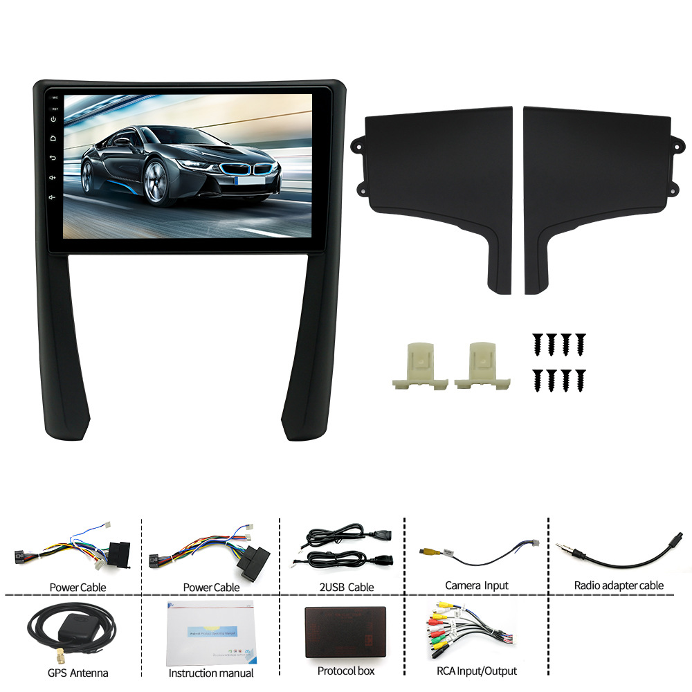 Transfronterizo de 9 pulgadas adecuado para 05-11 Porsche Carman Bluetooth interconexión carplay HD Pantalla de navegación del coche