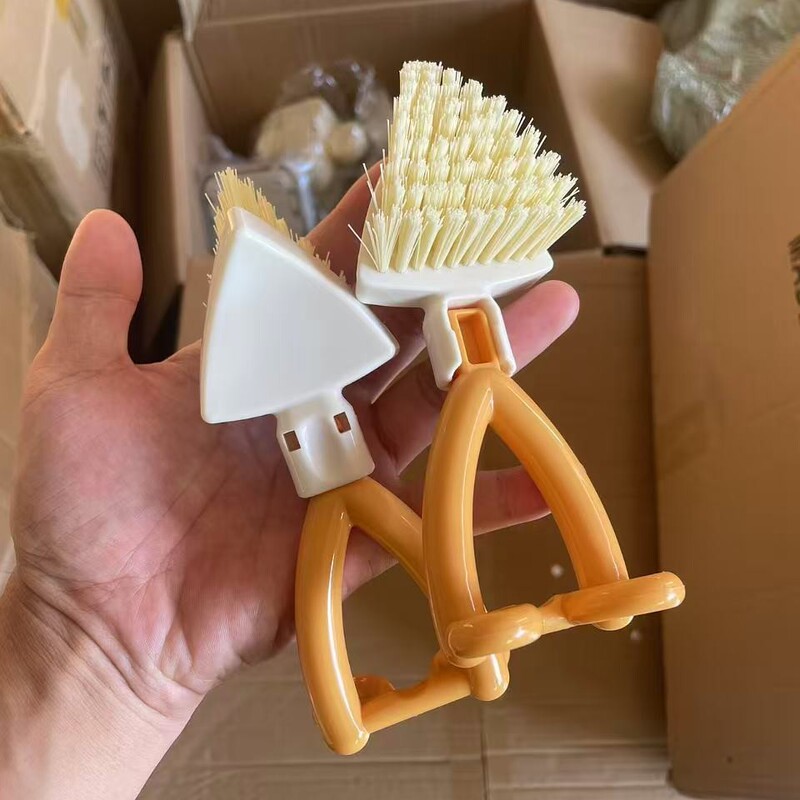 日款可折叠缝隙清洁刷三角刷子可站立厨房灶台浴室去污多功能刷子|undefined