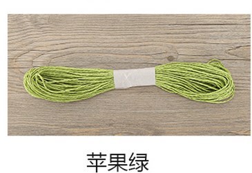 カラーラフィア二重糸ソフトクリエイティブ薄紙ロープ絵画幼稚園手作り織り包装 28 色各 30m|undefined