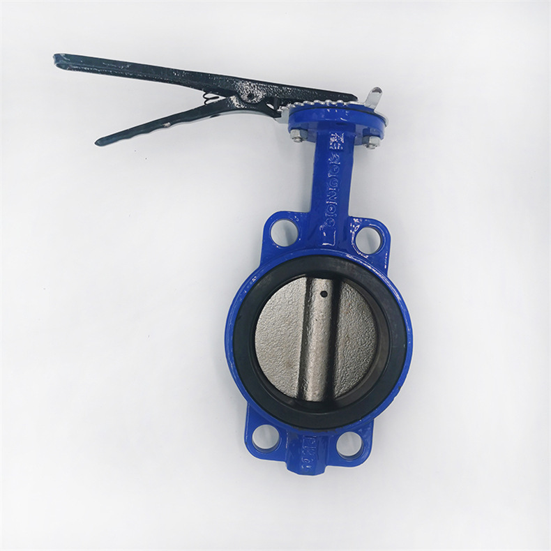 消防手柄对夹蝶阀 水工业管道不锈钢对夹蝶阀 D71X-16Q软密封蝶阀