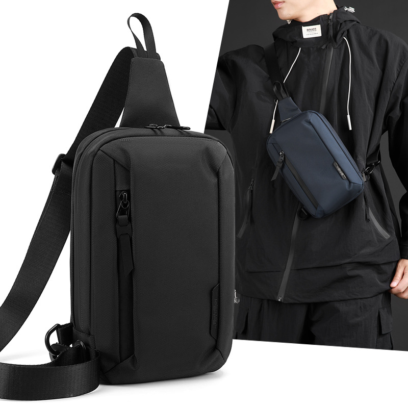 Wepower's New Fashionable Men's Chest Backpack, High-End Commuter Shoulder Crossbody Bag, Multi-Functional Chest Bag