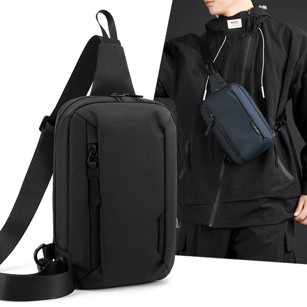Wepower's New Fashionable Men's Chest Backpack, High-End Commuter Shoulder Crossbody Bag, Multi-Functional Chest Bag