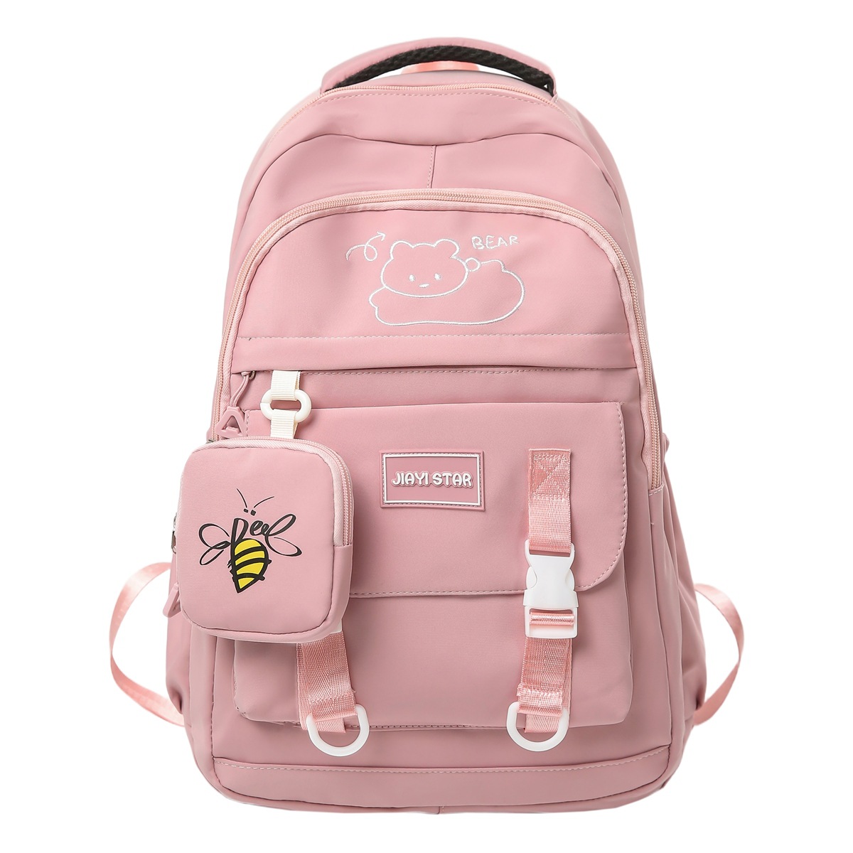 Mochila de gran capacidad JIAYISTAR transfronteriza nueva moda coreana simple bolsas escolares de estudiantes de secundaria calientes