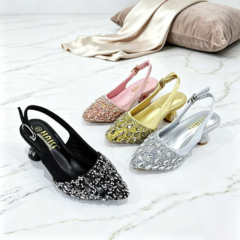 Sandals 2026 New Style Diamond High-Heeled Shoes for Girls, Princess Shoes, Kidsren's Fashion Dance Performance Shoes Princess Sandals 2026 New Style Diamond High-Heeled Shoes for Girls, Princess Shoes, Kidsren's Fashion Dance Performance Shoes Princess
